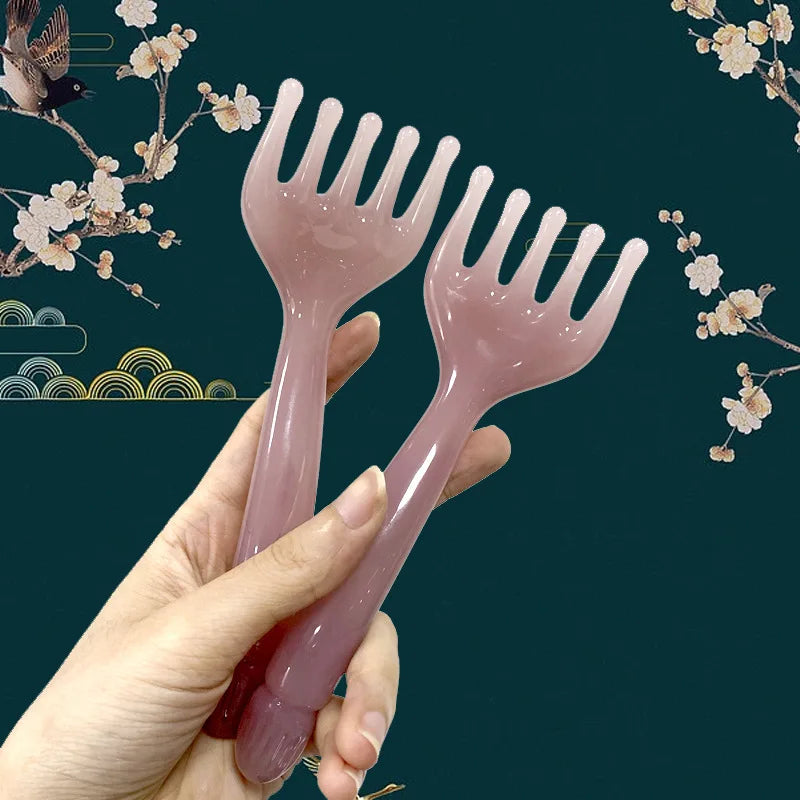 5 Claw Resin Meridian Massage Brush Gua Sha Acupoint Unblocking Facial Tools Hair Scalp Massager Stress Relief Tools