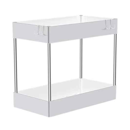 1/2 Pcs under Sink Storage Organizer 2 Tier Drawer Multipurpose Rack Cabinet under Sink Storage Rack Bathroom Kitchen Organizer