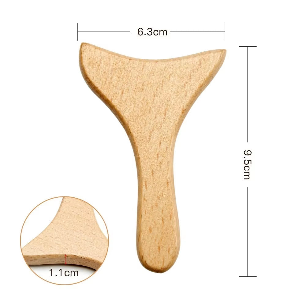 New 6/7/8Pcs/Set Wooden Facial Massage Tools Roller Anti-Aging Face Massager Kit Durable Scraping Board Manual Massage Tools
