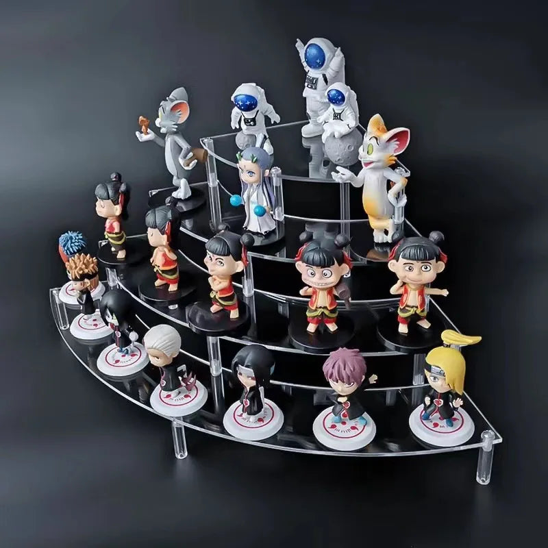 Clear Acrylic Display Stand for Anime Figures Cupcake Shelf Organizer Desserts Holder Jewels Display Risers Stand Perfume Stand