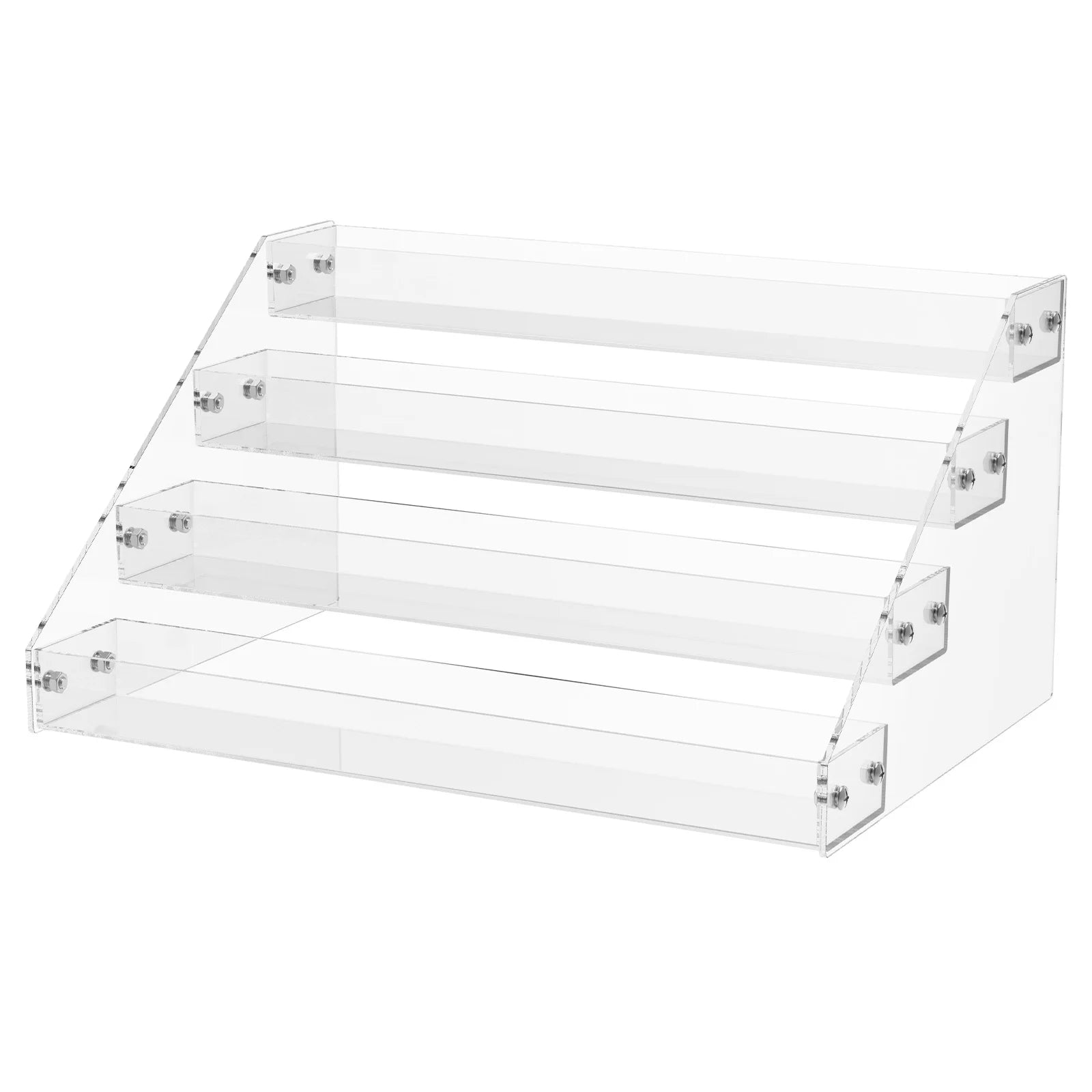 4/5 Layers Acrylic Display Stand Nail Polish Perfume Makeup Storage Shelf Transparent CD DVD Case Display Stand Organizer