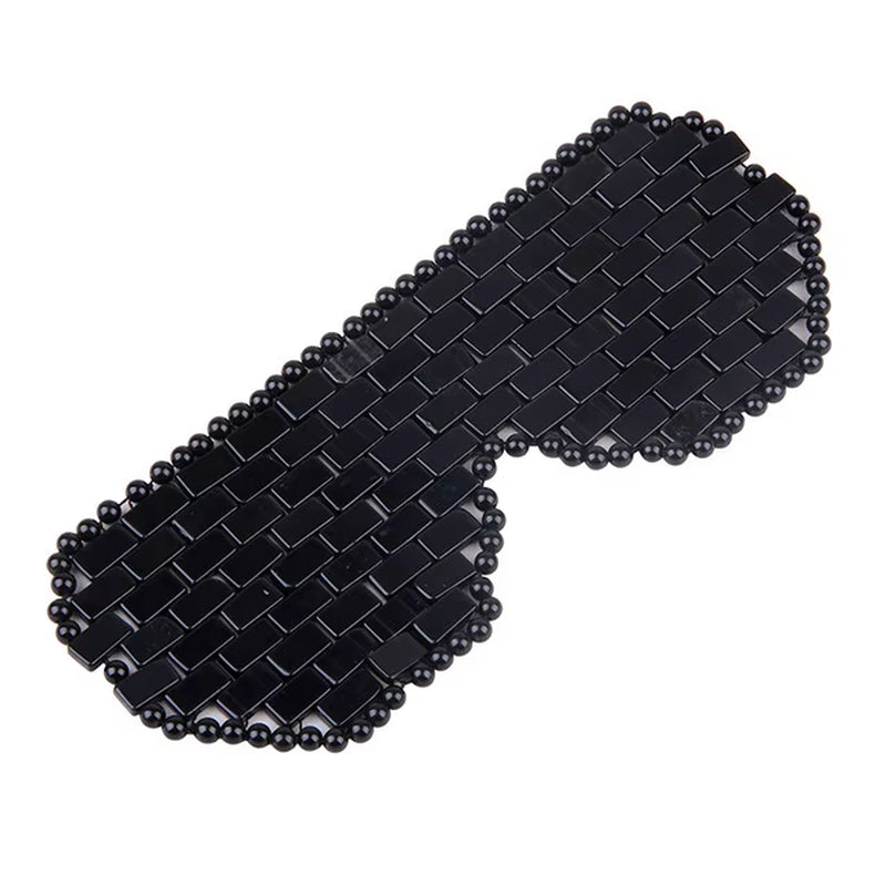 New Natural Obsidian Sleep Eye Mask Jade Roller Gua Sha Massage Tools Cold Therapy Health Beauty Skin Care Massager for Face
