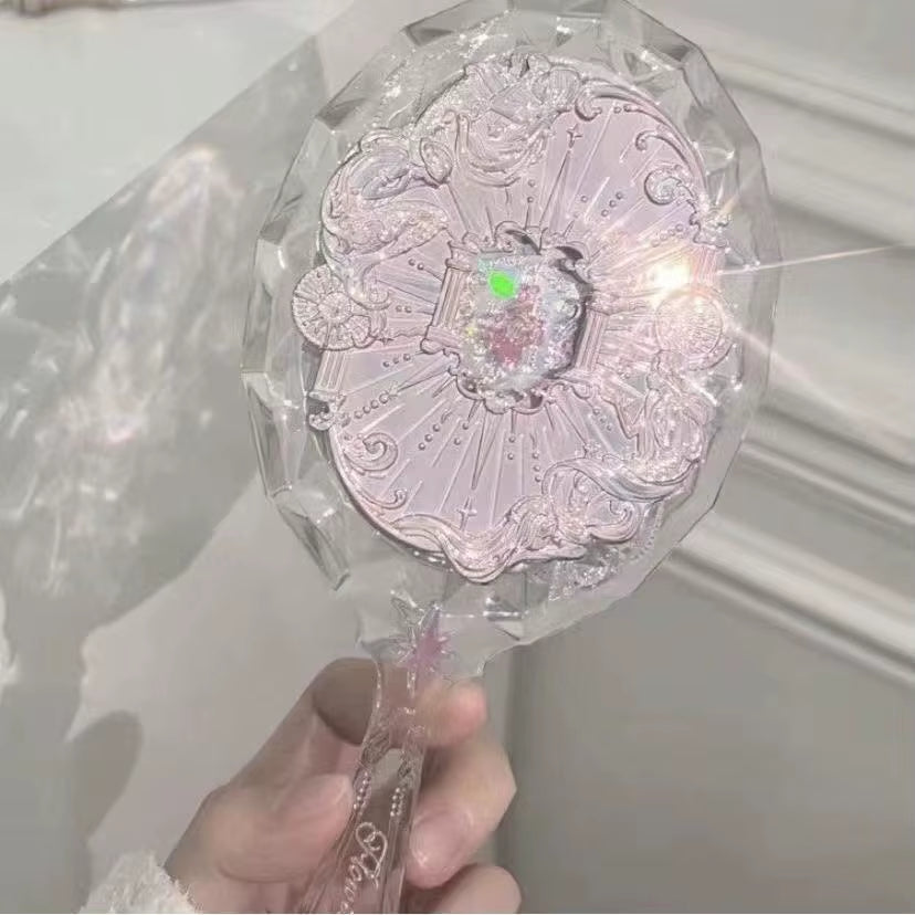 Flower Knows Vanity Mirror Violet Strawberry Rococo Hand Mirror Makeup Mirrors Portable Mirror with Handle