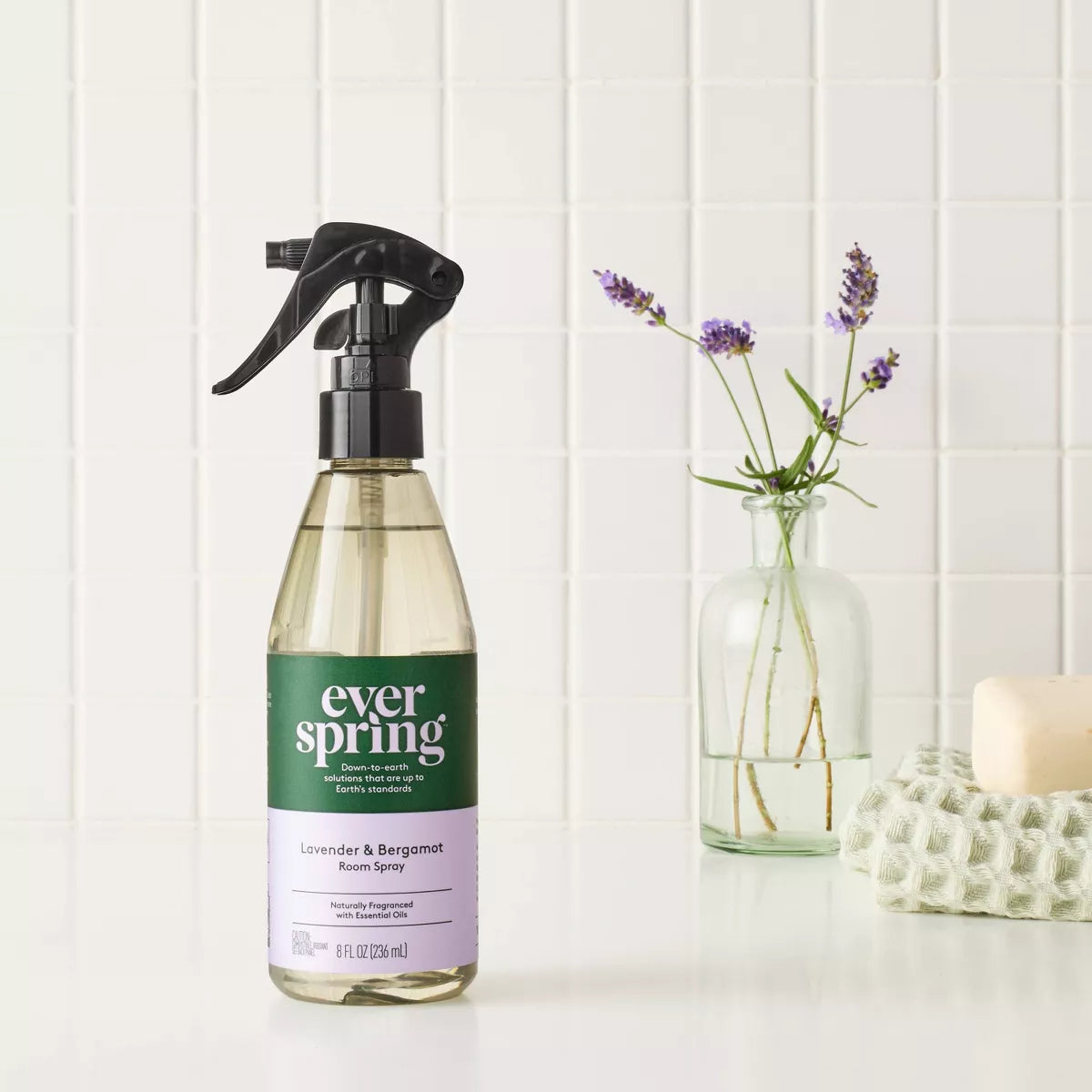 Room Spray - Lavender & Bergamot - 8 Fl Oz - Everspring™