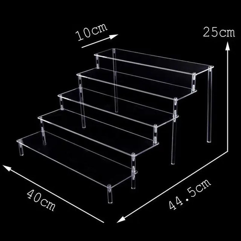 20-50Cm Acrylic Riser Display Riser Shelf for Figures Display Stand Display Cupcake Perfume Organizer Cologne Makeup Collection