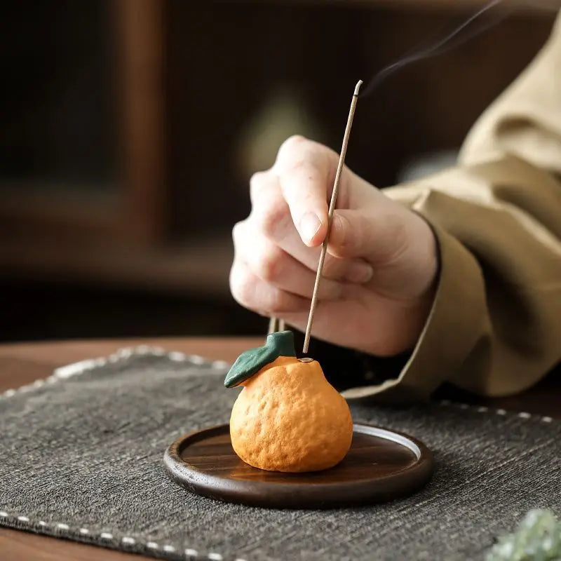 Creative Orange Thread Incense Burner Home Indoor Incense Insertion Incense Holder Incense Insertion Incense Burner