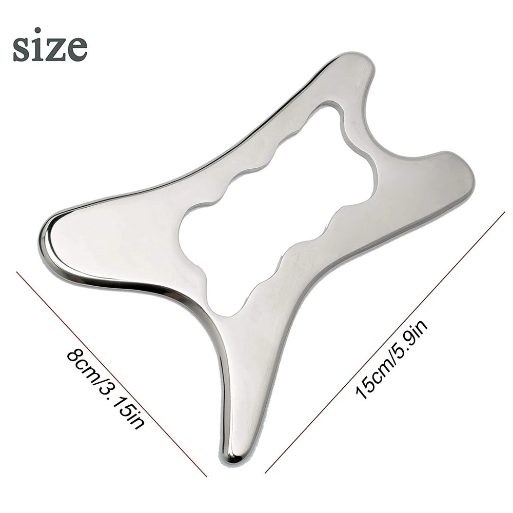 Stainless Steel Scraping Gua Sha Tools, Muscle Scraper Tool, IASTM Massage Tool for Relaxing Soft Tissue, Reduce Head, Neck Pain