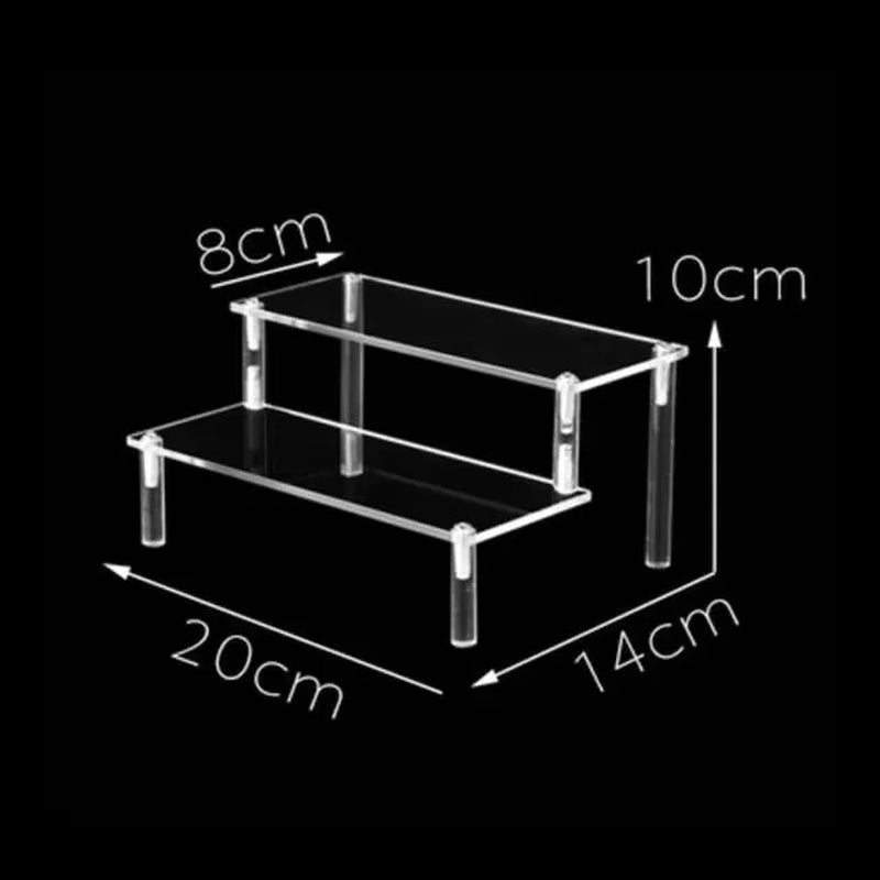 20-50Cm Acrylic Riser Display Riser Shelf for Figures Display Stand Display Cupcake Perfume Organizer Cologne Makeup Collection