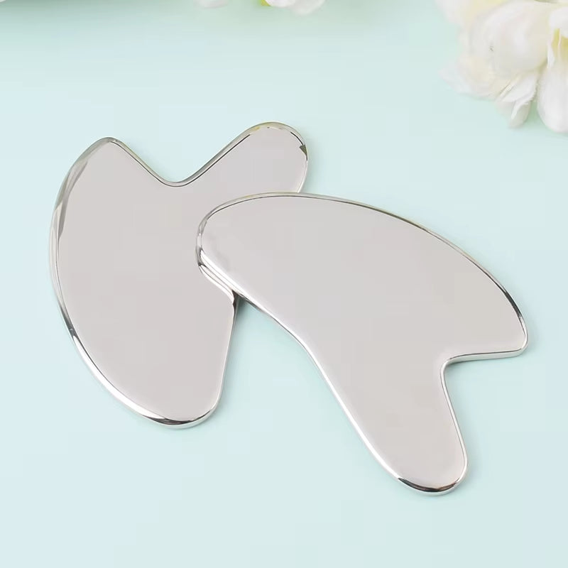 Stainless Steel Gua Sha Board, Heart Shape, Muscle Massage, Tissue Therapy, Scraping Plate, Promote Blood Circulation, Body Rela