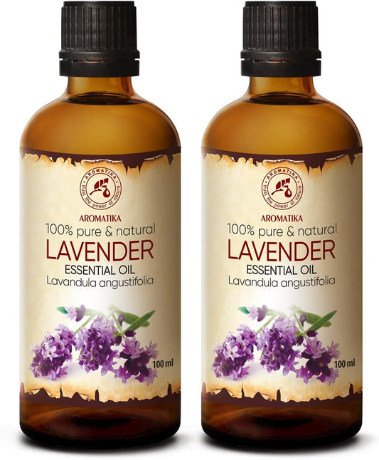 Lavender Essential Oils 6.8 Fl Oz for Diffusers - Aromatherapy - Pure Lavender Oil - Fragrance Oil for Sleep - Skin Care - Body - Hair