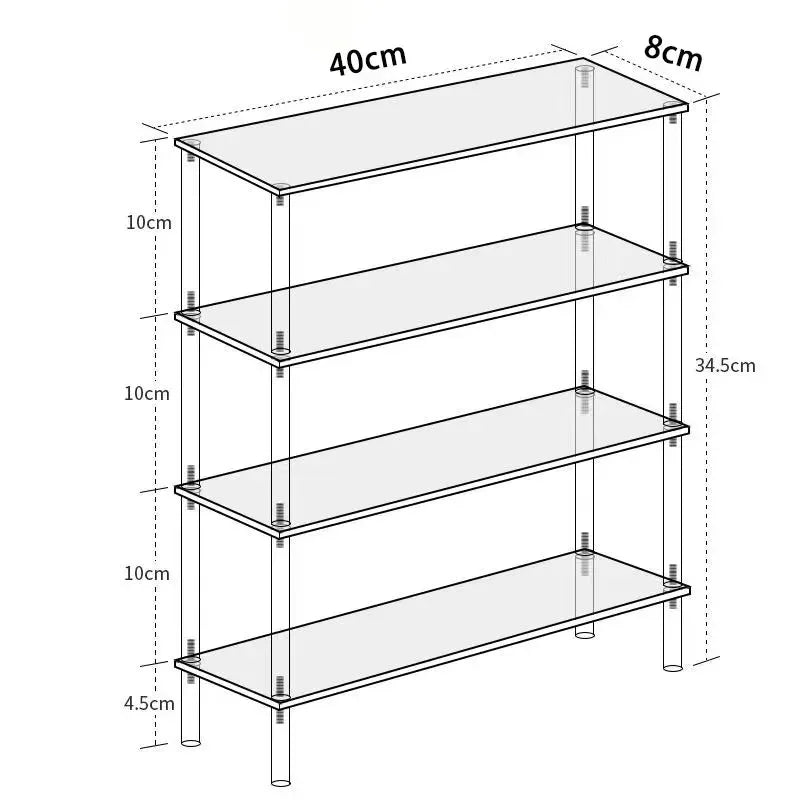 Vertical Acrylic Display Riser,Perfume Stand Organizer,Clear Display Shelf for Cosmetics,Cupcake,Action Figures,Pop Mart Dolls