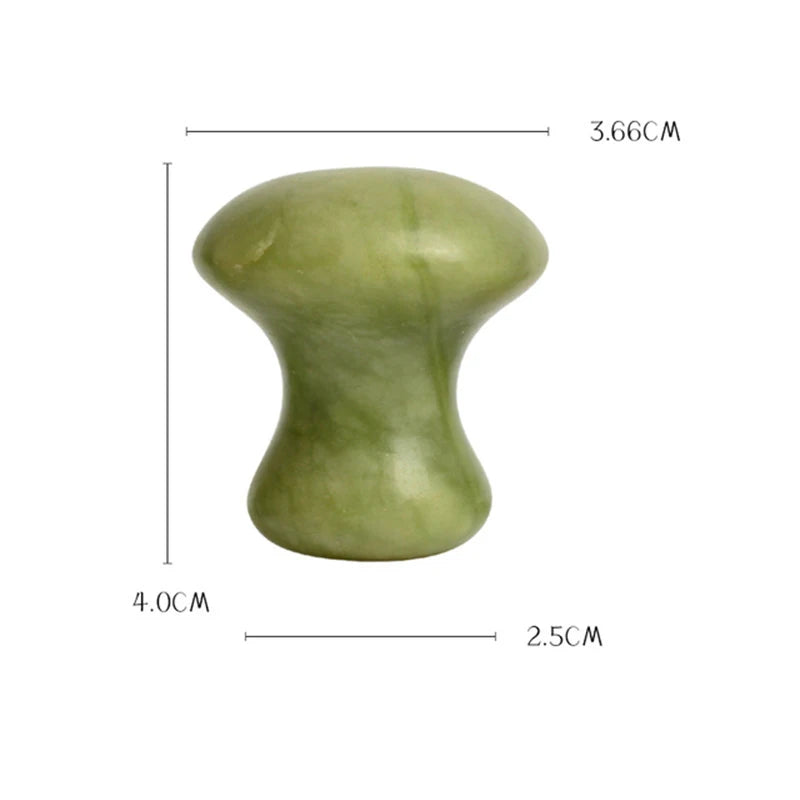 Natural Gua Sha Jade Stone for Face Guasha Massage Tools Body Acupuncture Stick Beauty Gouache Scraper with Black Velvet Bag