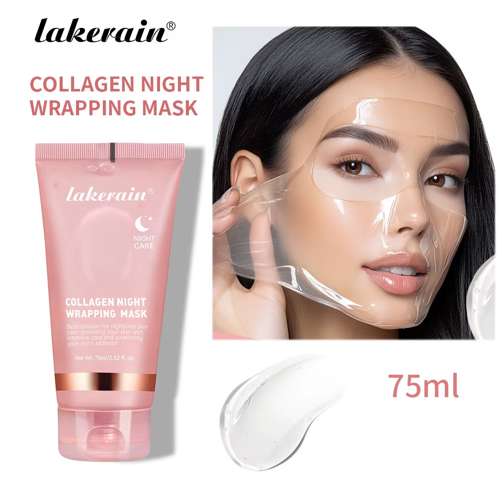Collagen Wrapping Peel-Off Mask Rejuvenation Moisturizing Brightening Korean Face Mask Make Glowy Skin Elasticity Facial Mask