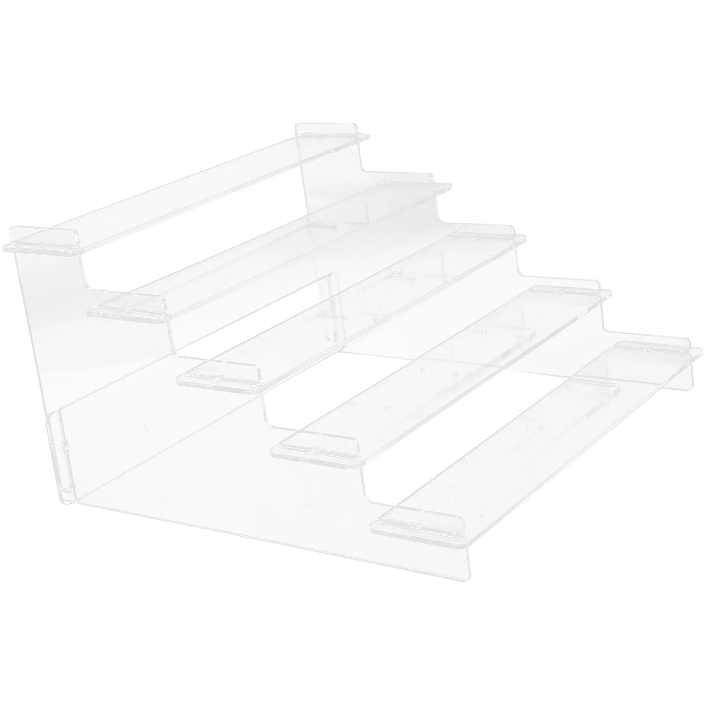 Transparent Ladder Display Rack Cake Stand Perfume Acrylic Figurine Holder Bracelet Necklace Stairs Exhibitor Figures