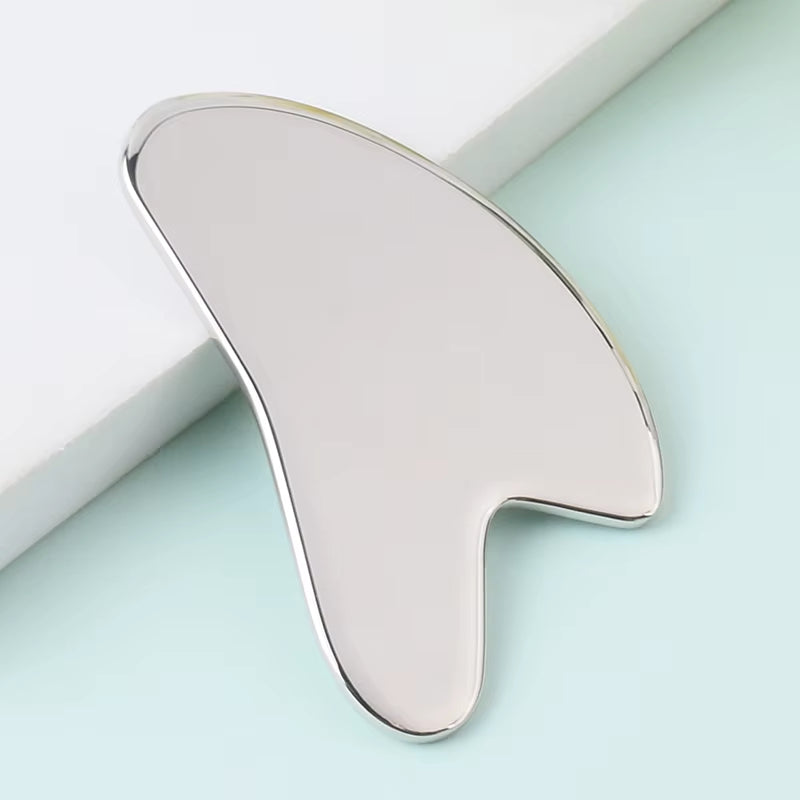 Stainless Steel Gua Sha Board, Heart Shape, Muscle Massage, Tissue Therapy, Scraping Plate, Promote Blood Circulation, Body Rela