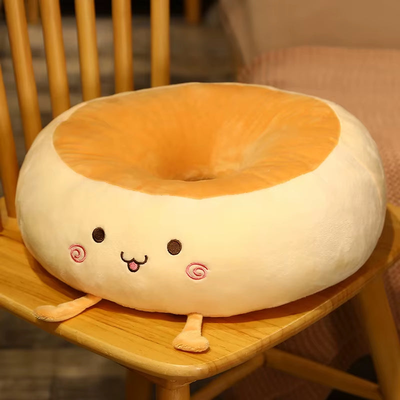 Bread Cushion Office Sitting Floor Chair Cushions Student Memory Cotton Thickened Soft Cartoon Nap Pillow for Waist Support