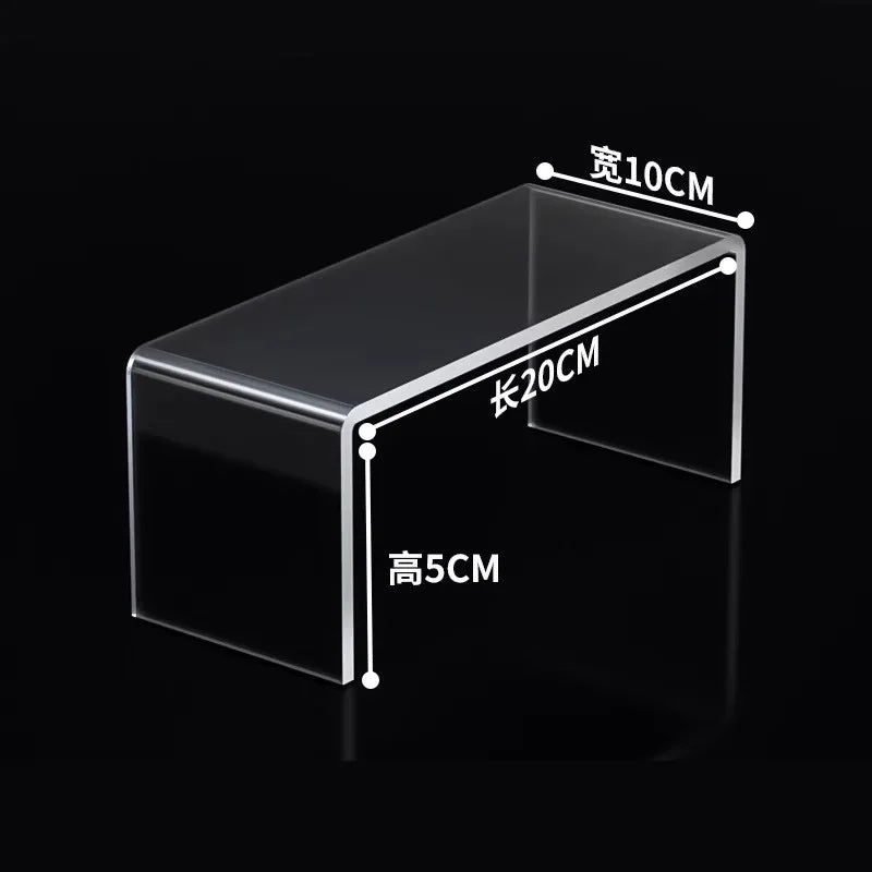 Clear Acrylic Shelf Desktop Display Cabinet Baffle Wardrobe Refrigerator Layered Partition Cosmetics Toy Perfume Storage Rack