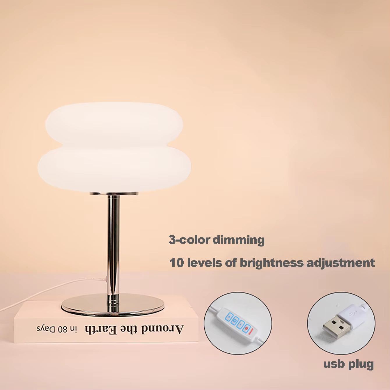Table Lamp Bedroom Room Lamps USB Plug LED Mushroom Table Lamp Living Room Dining Room Ambient Lighting(Not Glass)