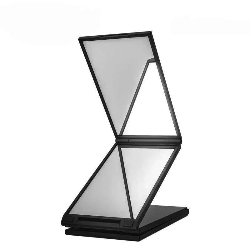 4 Way Mirror 360 Degree Handheld Desktop Portable Foldable Makeup Mirror for Self Hair Cutting Makeup Mirror Beauty Tool