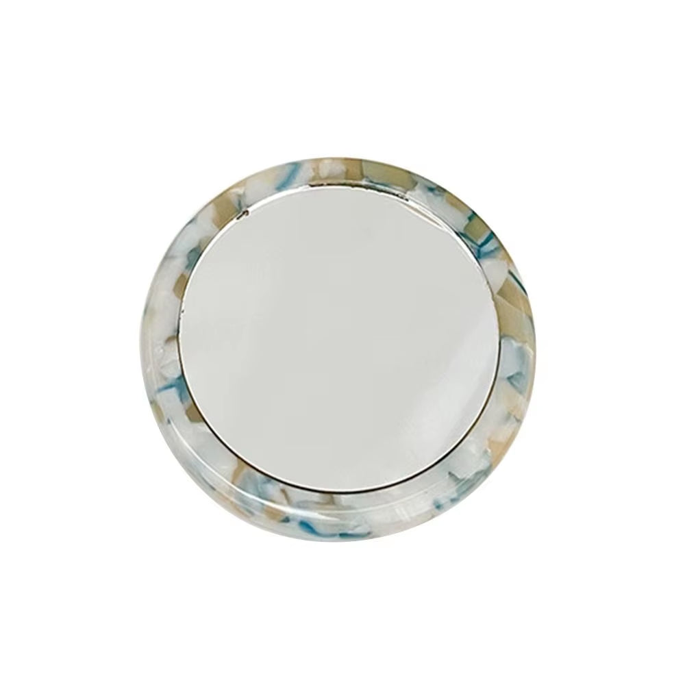 New Simple Acetate Mini round Mirror Makeup Mirror Cosmetic Vanity Mirror SPA Salon Compact Mirrors Portable Beauty Mirrors