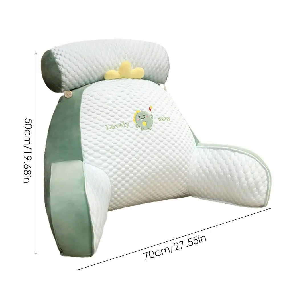 Ice Silk Pregnant Women'S Bedside Cushions Waist Pillows Bedside Soft Large Backrest Waist Cushion Triangular Reading Pillow