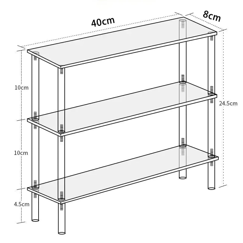 20-50Cm Acrylic Riser Display Riser Shelf for Figures Display Stand Display Cupcake Perfume Organizer Cologne Makeup Collection