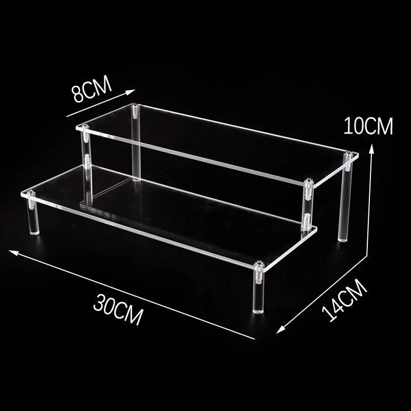 Acrylic Ladder Rack 1-5 Layer Ladder-Shaped Rack Blind Box Dessert Cake Storage Display Rack Perfume Jewelry Riser Display Rack