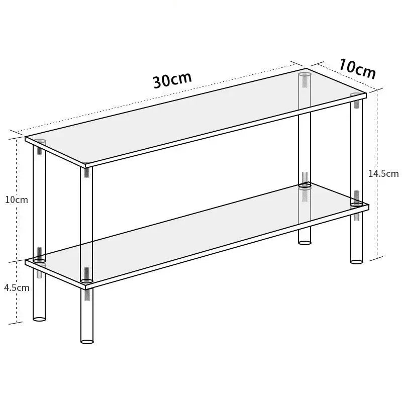 Vertical Acrylic Display Riser,Perfume Stand Organizer,Clear Display Shelf for Cosmetics,Cupcake,Action Figures,Pop Mart Dolls