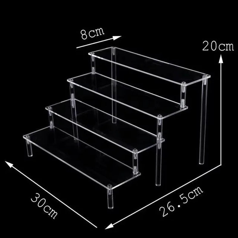 20-50Cm Acrylic Riser Display Riser Shelf for Figures Display Stand Display Cupcake Perfume Organizer Cologne Makeup Collection