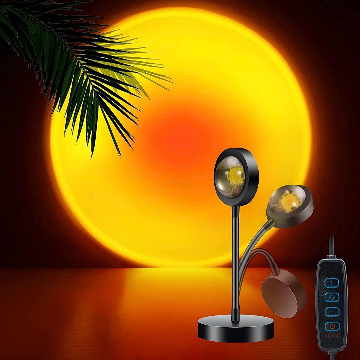 Sunset Lamp,Sunset Projector Lamp, Sunset Projection Light 10W, Sunset Light for Woman,360Degree Sunset Projection Lamp,Sunset Red