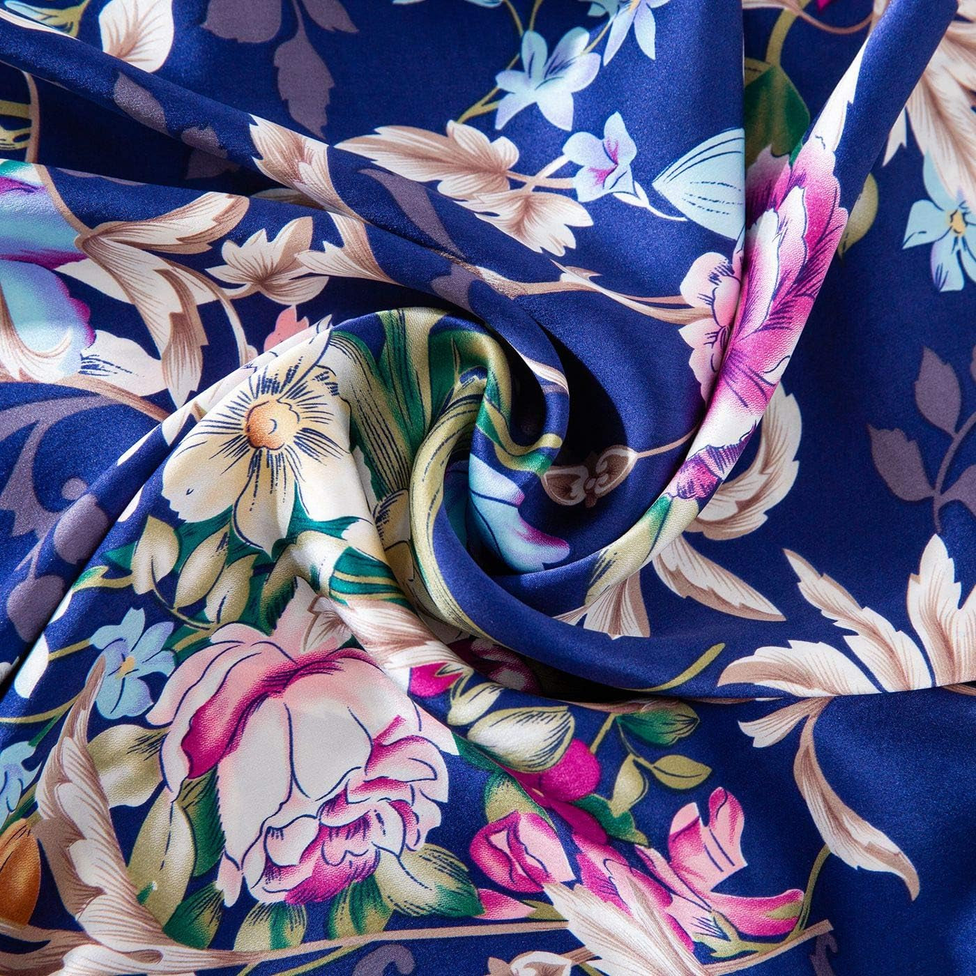 Silk Pillowcase for Hair and Skin with Hidden Zipper Print (Queen, Pattern4)