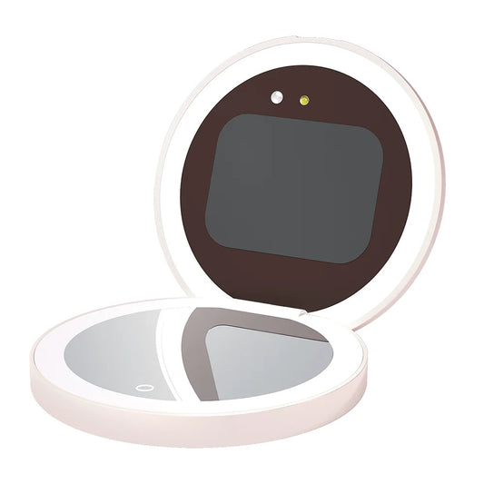 Foldable Portable Uv Sunscreen Test Mirror Mini Pocket Mirrors Suitable for Travel Beautiful Practical Makeup Mirrors