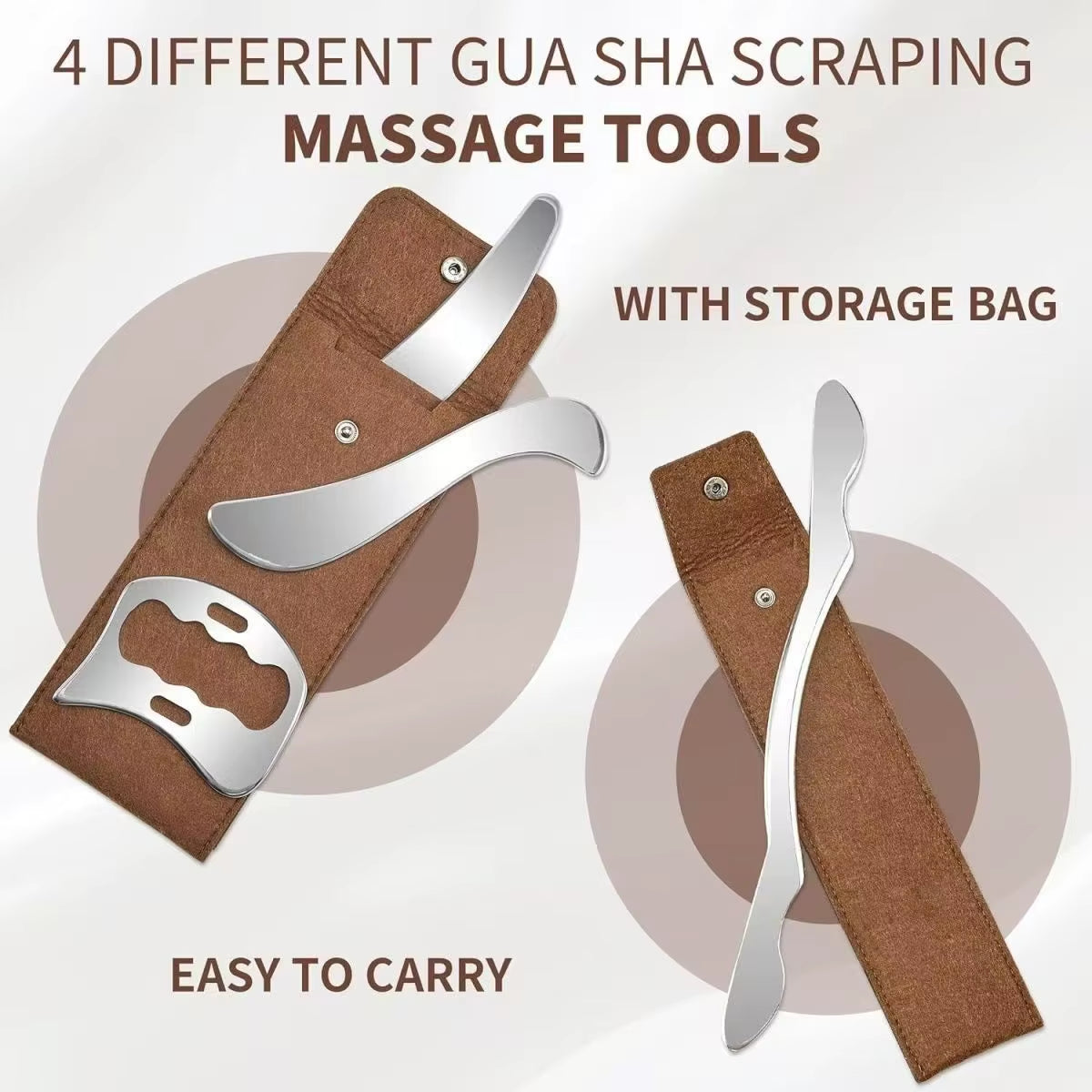 Stainless Steel Gua Sha Tool & Muscle Scraper Tool & Gua Sha Facial Tools
