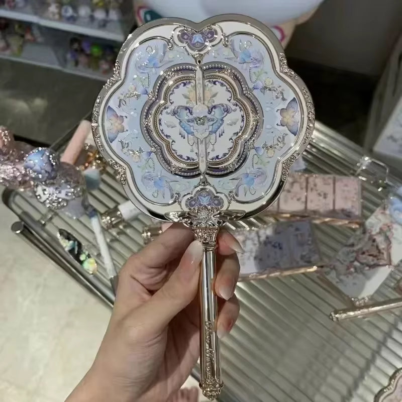 Flower Knows Vanity Mirror Violet Strawberry Rococo Hand Mirror Makeup Mirrors Portable Mirror with Handle