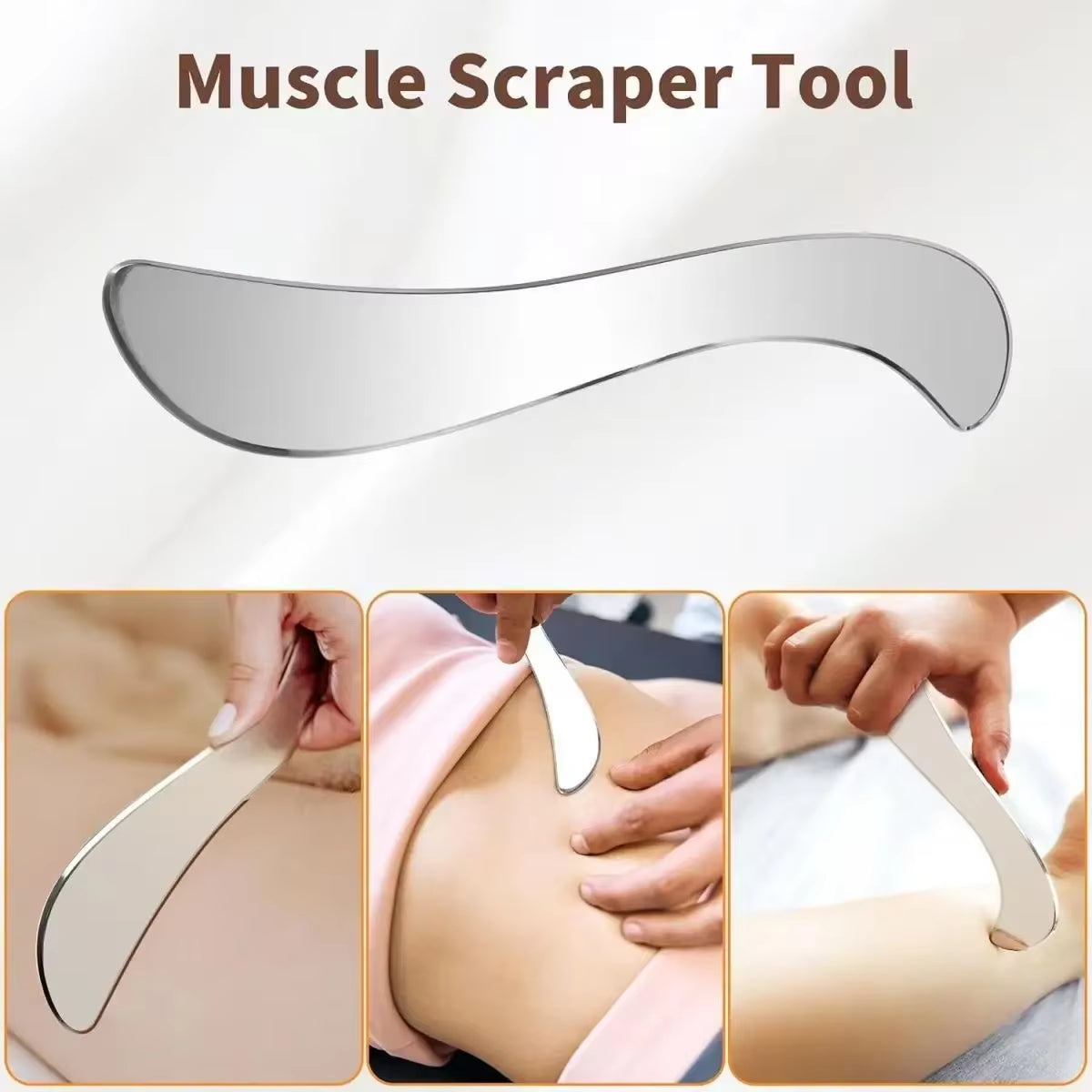 Stainless Steel Gua Sha Tool & Muscle Scraper Tool & Gua Sha Facial Tools
