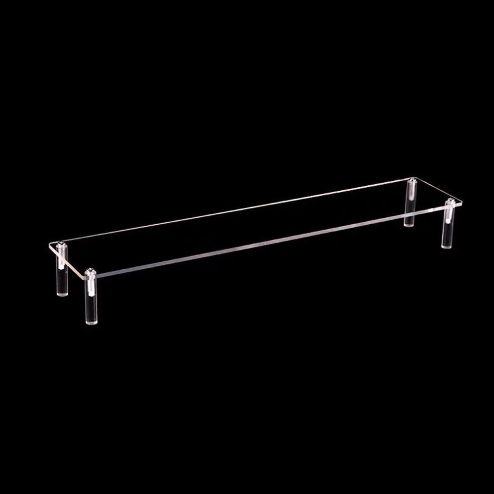 1-4 Tier Acrylic Display Stand Durable Display Rack for Cupcake Perfume Doll Transparent Trapezoidal Blind Box Storage Shelf