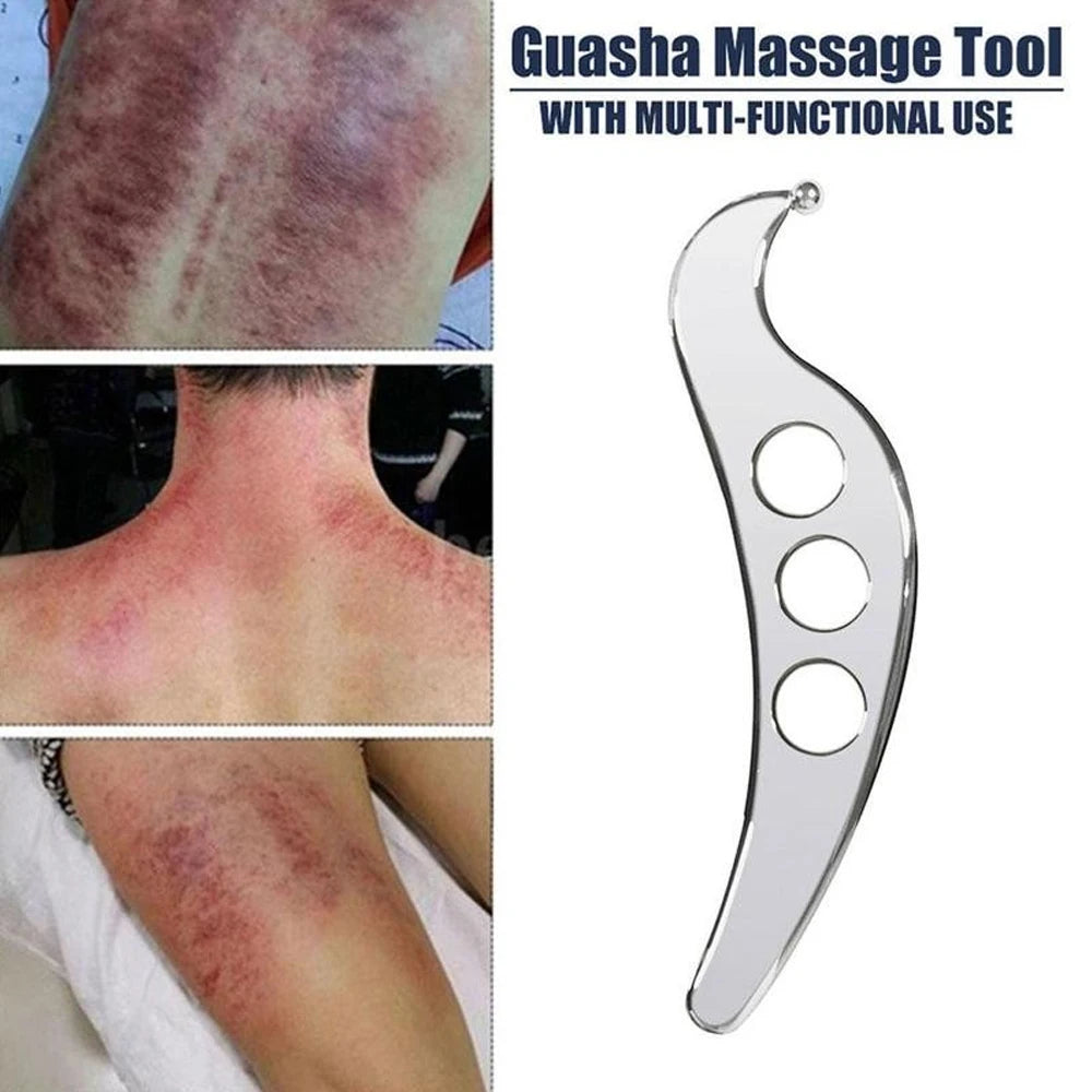 1PC Stainless Steel Muscle Scraper Massage Tool Gua Sha Iastm for Deep Tissue Scraping for Myofascial Release,Muscle Pain Relief