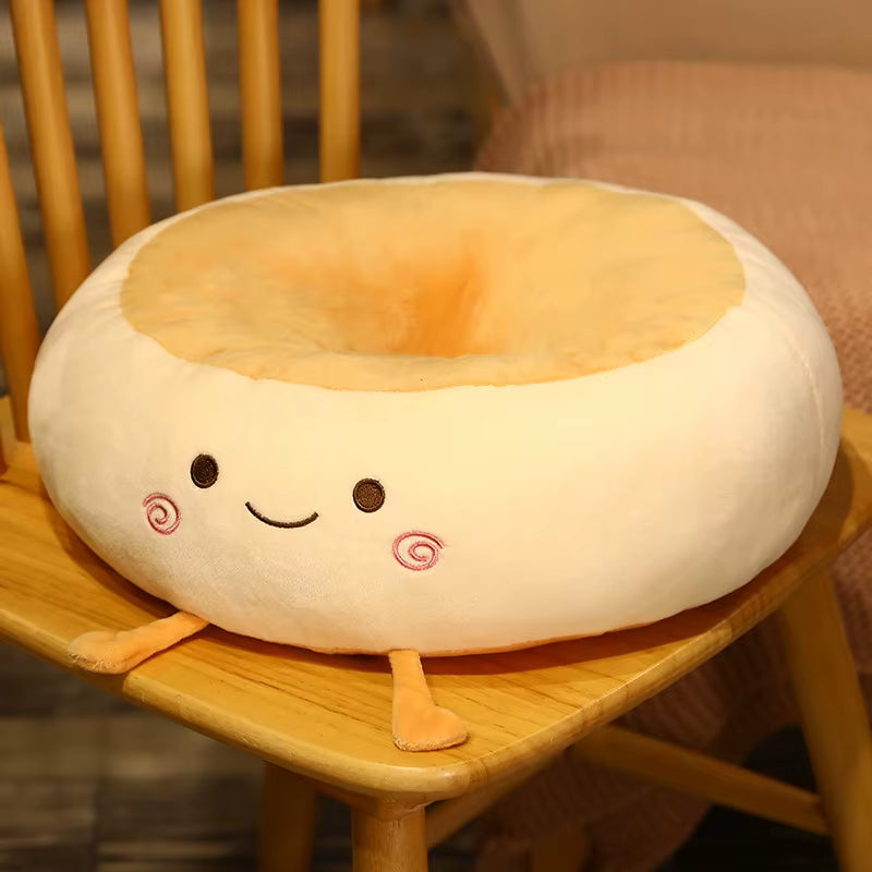 Bread Cushion Office Sitting Floor Chair Cushions Student Memory Cotton Thickened Soft Cartoon Nap Pillow for Waist Support