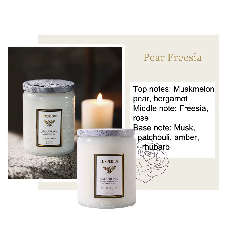7 OZ Jar Scented Candle, Natural Soy Candle, Serenity Aromatic Candles, Home Decorative Scented Candles Gift for Friends