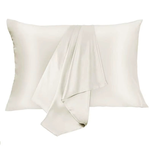 Satin Pillowcases Hair Skin Friendly Simulation Silk Pillowcases with Envelope Closure for Bedroom Office Living Room No Pillow