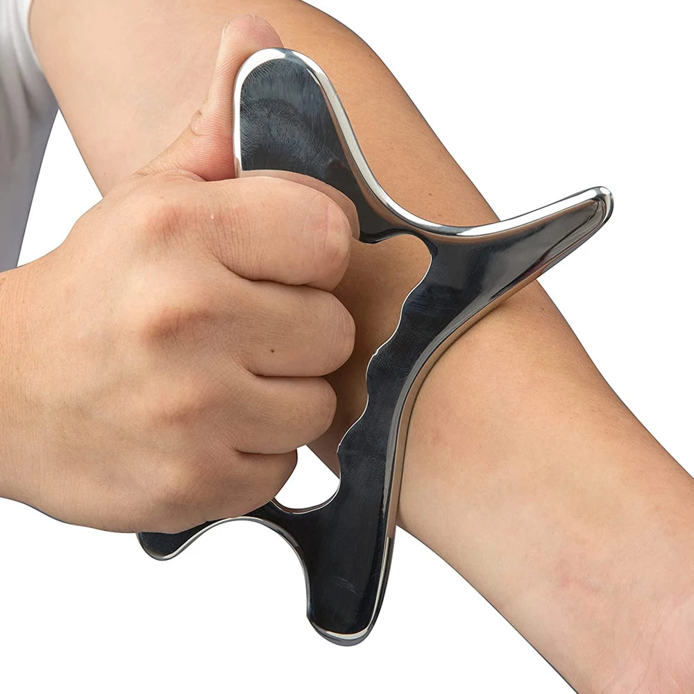 Stainless Steel Scraping Gua Sha Tools, Muscle Scraper Tool, IASTM Massage Tool for Relaxing Soft Tissue, Reduce Head, Neck Pain