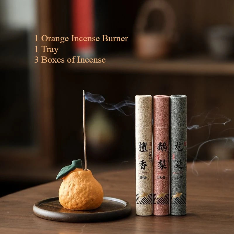 Creative Orange Thread Incense Burner Home Indoor Incense Insertion Incense Holder Incense Insertion Incense Burner