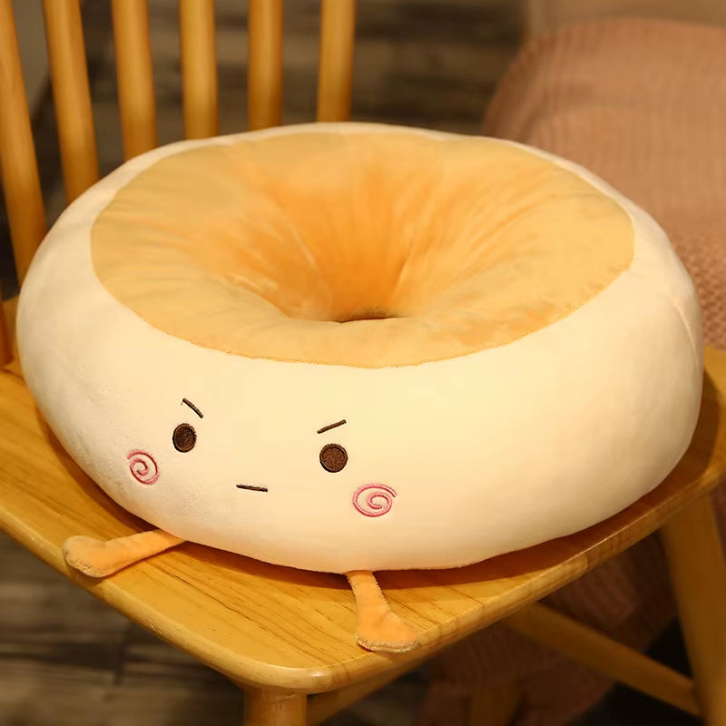 Bread Cushion Office Sitting Floor Chair Cushions Student Memory Cotton Thickened Soft Cartoon Nap Pillow for Waist Support