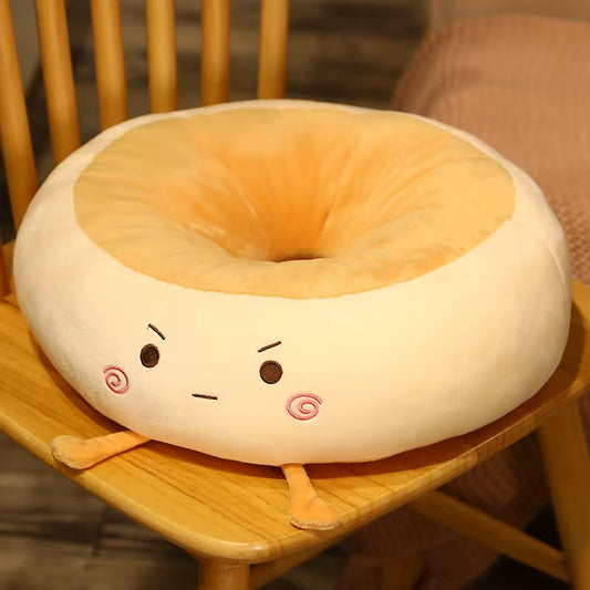Bread Cushion Office Sitting Floor Chair Cushions Student Memory Cotton Thickened Soft Cartoon Nap Pillow for Waist Support