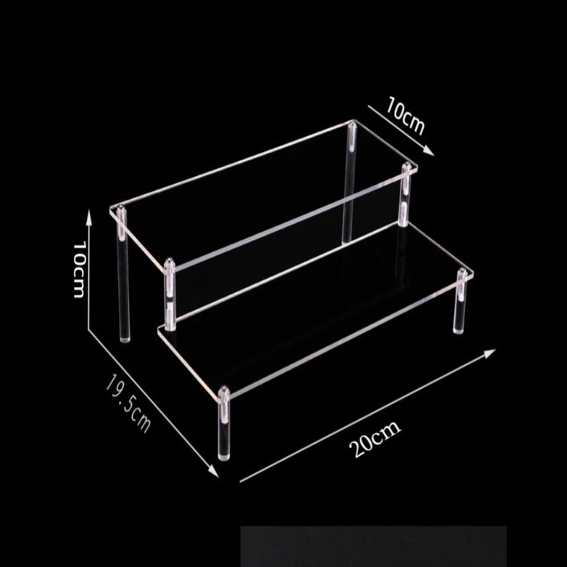Acrylic Ladder Rack 1-5 Layer Ladder-Shaped Rack Blind Box Dessert Cake Storage Display Rack Perfume Jewelry Riser Display Rack
