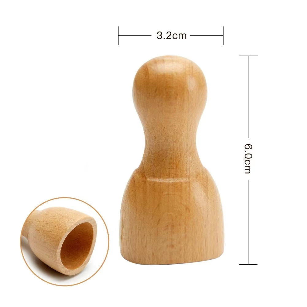 New 6/7/8Pcs/Set Wooden Facial Massage Tools Roller Anti-Aging Face Massager Kit Durable Scraping Board Manual Massage Tools