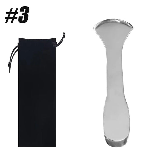 1PCS Stainless Steel Body Gua Sha - Muscle Scraper, Scar Tissue, Body Sculpting, Scraper Tool for Massage and Lymphatic Drainage