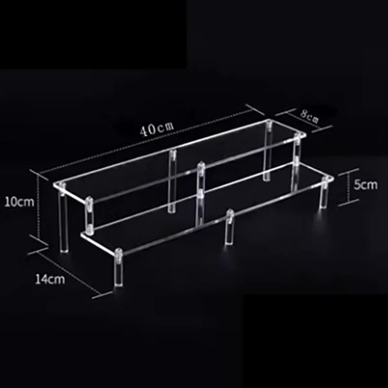 Clear Acrylic Display Stand for Anime Figures Cupcake Shelf Organizer Desserts Holder Jewels Display Risers Stand Perfume Stand