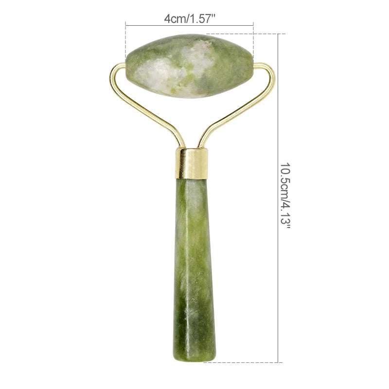 Natural Jade Roller Face Gua Sha, Natural Stone, Body Neck Massager, Acupoint, Eye Care Spa Massage Tools Massage Visage Lifting