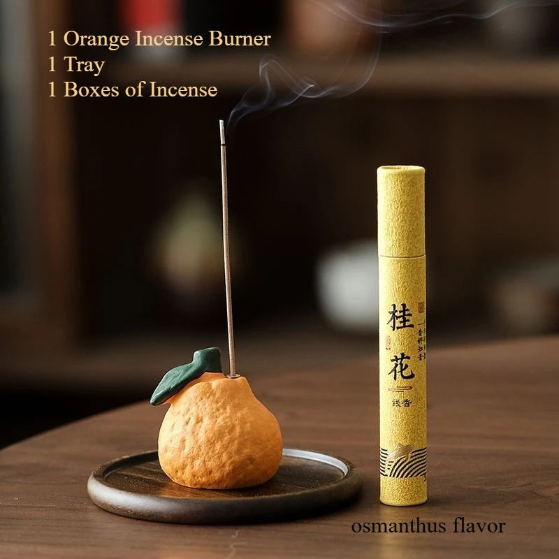 Creative Orange Thread Incense Burner Home Indoor Incense Insertion Incense Holder Incense Insertion Incense Burner